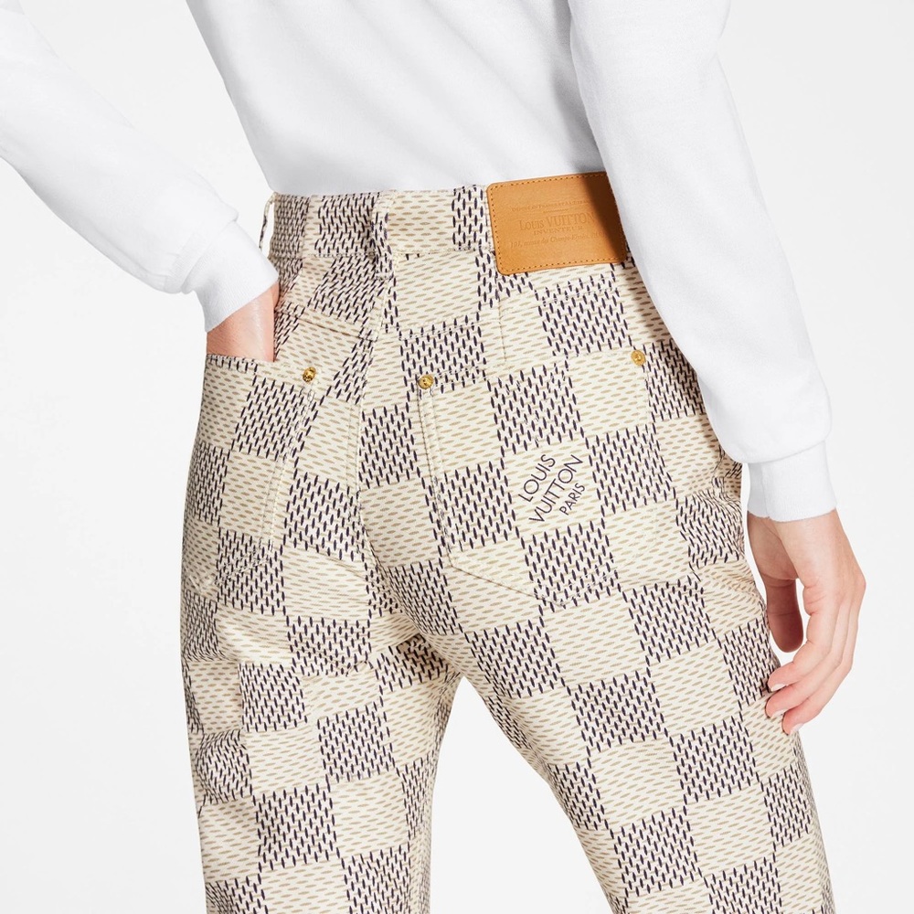 Louis Vuitton Damier Azure Checkered Pants - price firm. Not taking offers.